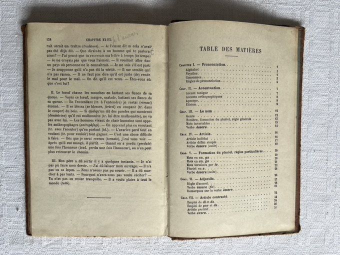 Livre Petite grammaire Italienne, Librairie hachette et Cie, 1915