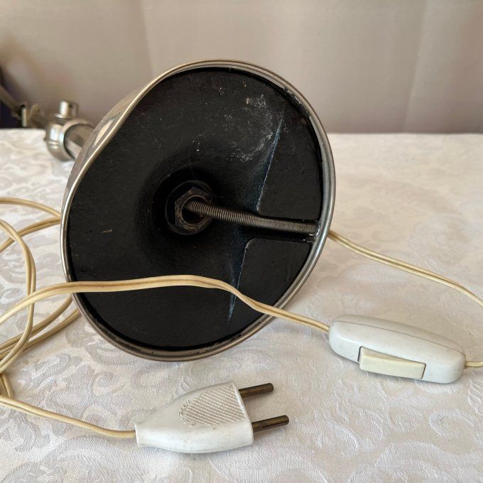Ancienne lampe de bureau Art Deco Pirouett des années 30, à bras orientable.