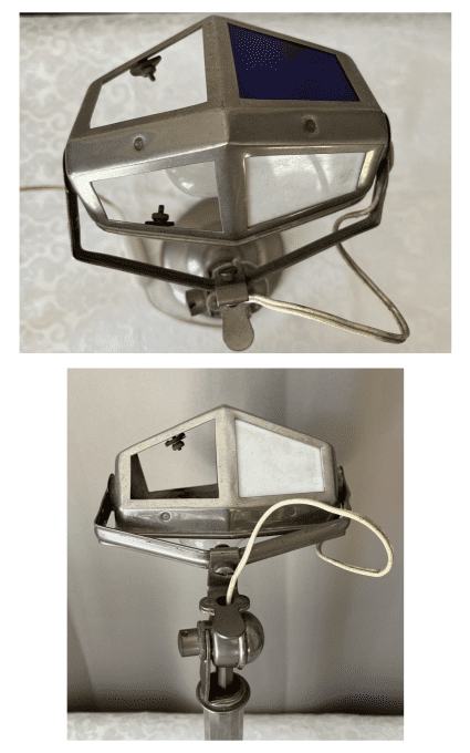 Ancienne lampe de bureau Art Deco Pirouett des années 30, à bras orientable.
