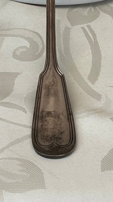 Ancienne Louche Ercuis en Métal Argenté, modèle Filet – Chinon