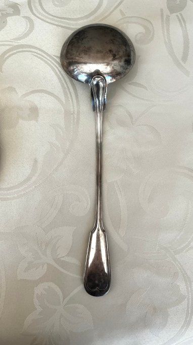 Ancienne Louche Ercuis en Métal Argenté, modèle Filet – Chinon