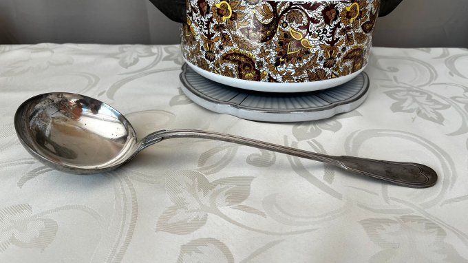 Ancienne Louche Ercuis en Métal Argenté, modèle Filet – Chinon
