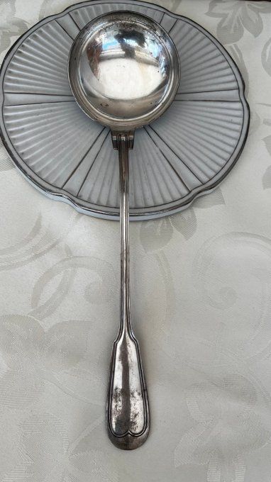 Ancienne Louche Ercuis en Métal Argenté, modèle Filet – Chinon