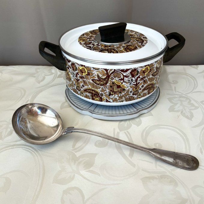 Ancienne Louche Ercuis en Métal Argenté, modèle Filet – Chinon