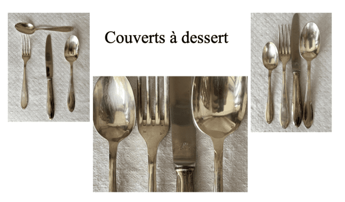 Ancienne ménagère en métal argenté, art déco, 84 pièces, poiçon Albert Frionnet