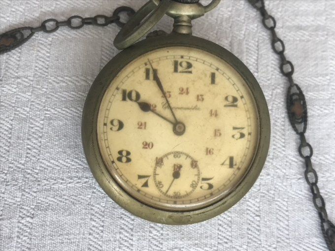 Ancienne montre gousset Chronomètre, Argentan