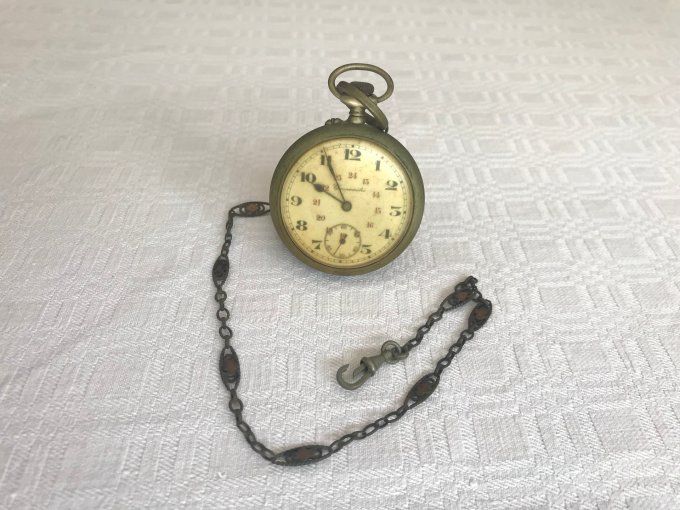 Ancienne montre gousset Chronomètre, Argentan