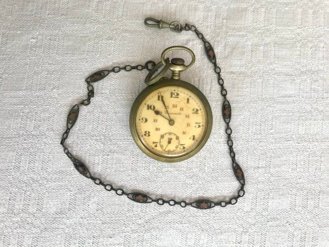 Ancienne montre gousset Chronomètre, Argentan