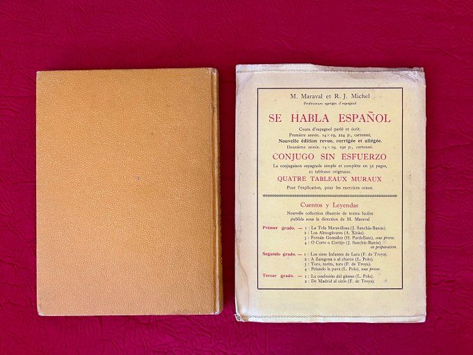 Anciens livres scolaires d'espagnol, Se Habla Español, Librrairie Didier Paris Par Maraval et Michel