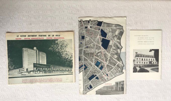 Anciens papiers de 1956 / 58 sur la ville de Gennevilliers