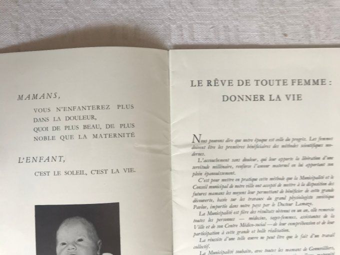 Anciens papiers de 1956 / 58 sur la ville de Gennevilliers