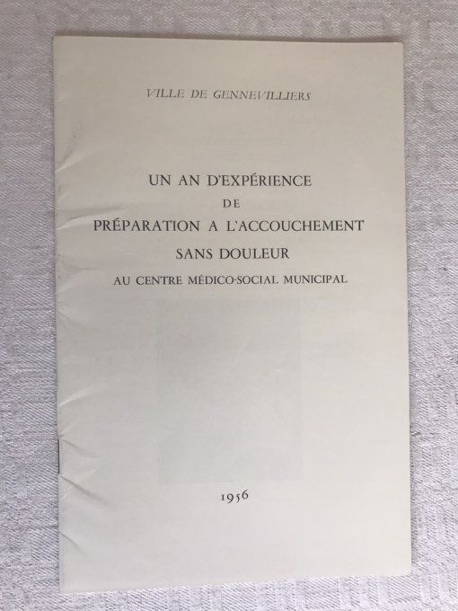 Anciens papiers de 1956 / 58 sur la ville de Gennevilliers