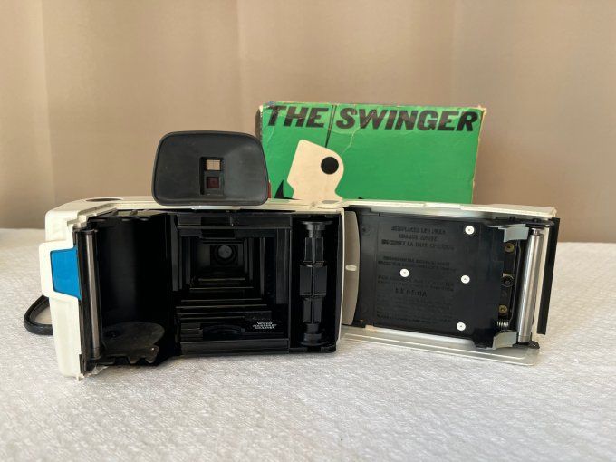 Appareil photo Polaroid Swinger Model 20 dans son carton d'origine, Vintage