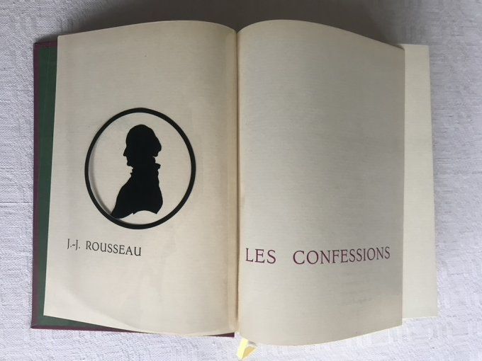 Livre, Les Confessions de J.J Rousseau, 1962