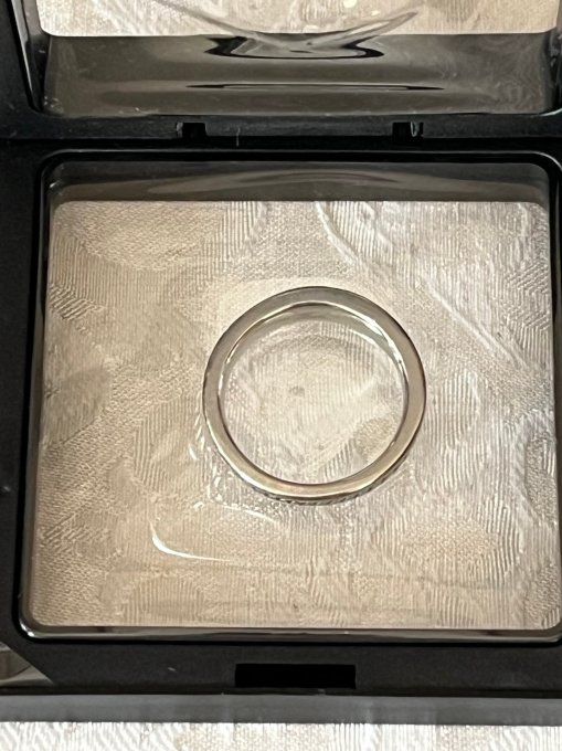 Bague anneau Fossil en acier inoxydable, motif torsadé, Neuve