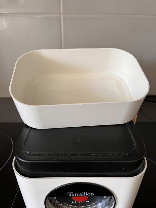 Balance de cuisine blanche, Teraillon vintage, carton d'origine, Années 80