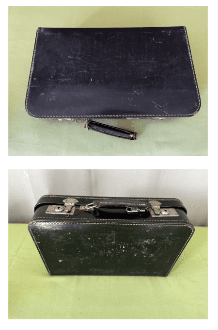 Valisette ancienne, mercerie vintage, fils de coton et de soie 