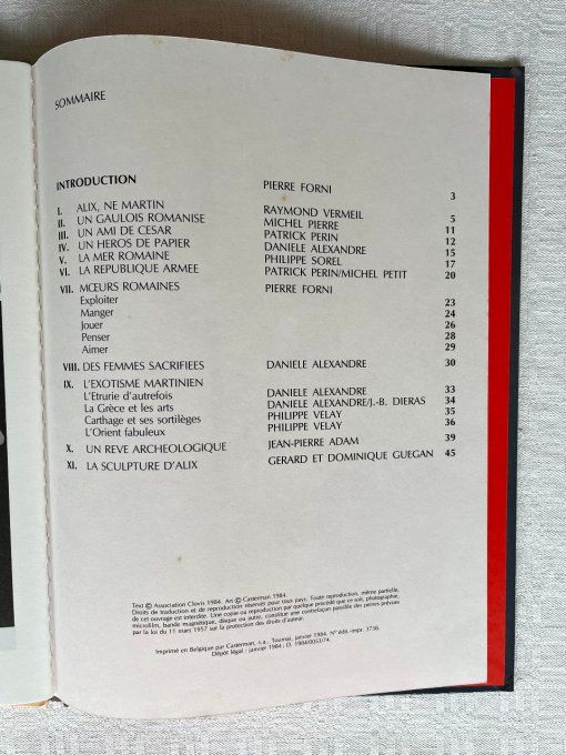Bd Ave Alix de Jacques Martin, EO 1984