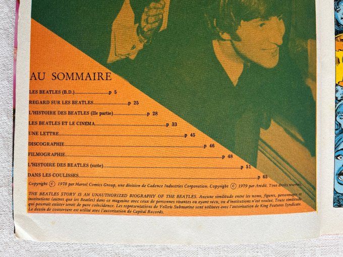 Bd Beatles Story , Marvel super Spécial ! Album Artima, vintage