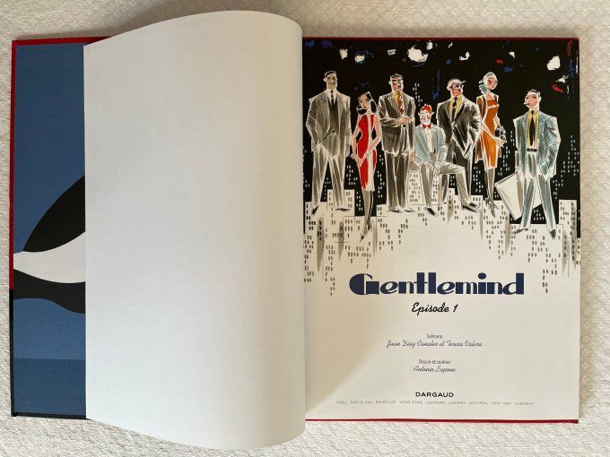 Bd, Gentlemind, Tome 1,  EO de 2020, Roman d'Antonio Lapone, Juan Díaz Canales et Teresa Valero