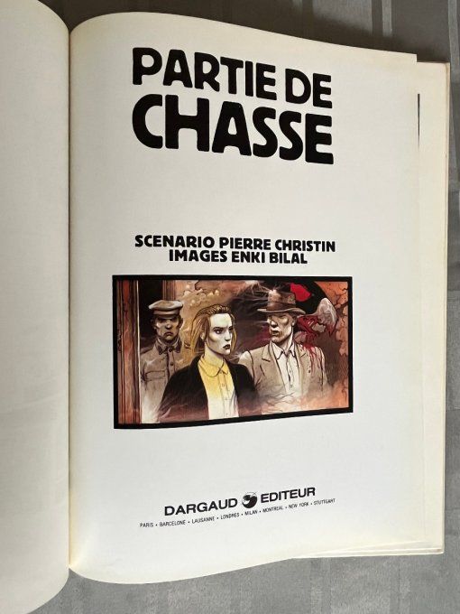 Bd, Partie de chasse, Enki Bilal, Édition Dargaud, EO 1983
