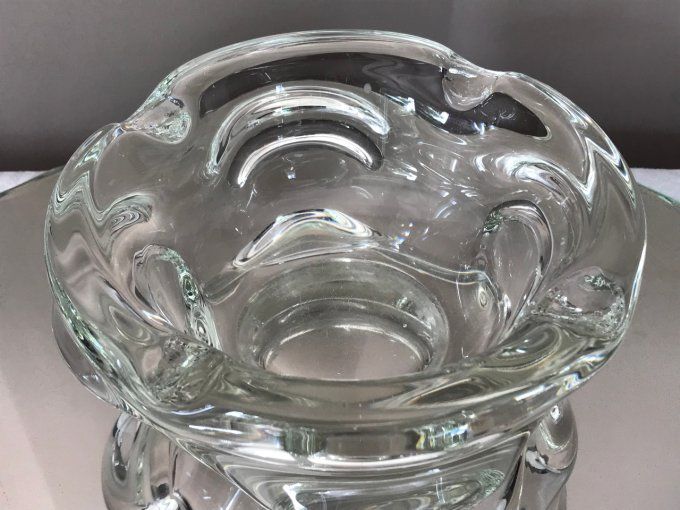 Beau cendrier / Vide poche, Design, en verre transparent
