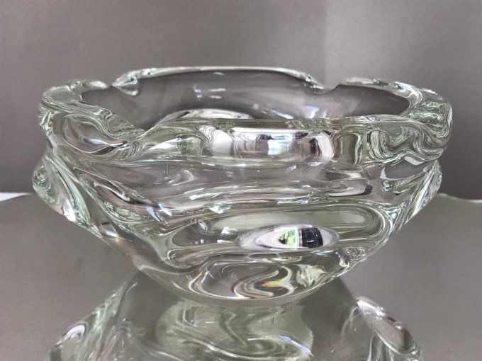 Beau cendrier / Vide poche, Design, en verre transparent