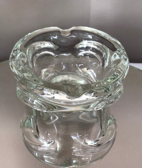 Beau cendrier / Vide poche, Design, en verre transparent