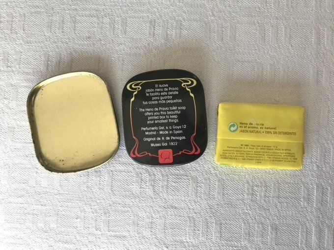 Boite à savon Heno de Pravia, Parfumerie espagnole Gal