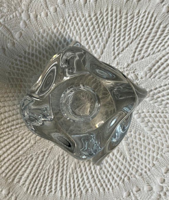 Bougeoir en cristal de la Cristallerie de Lorraine