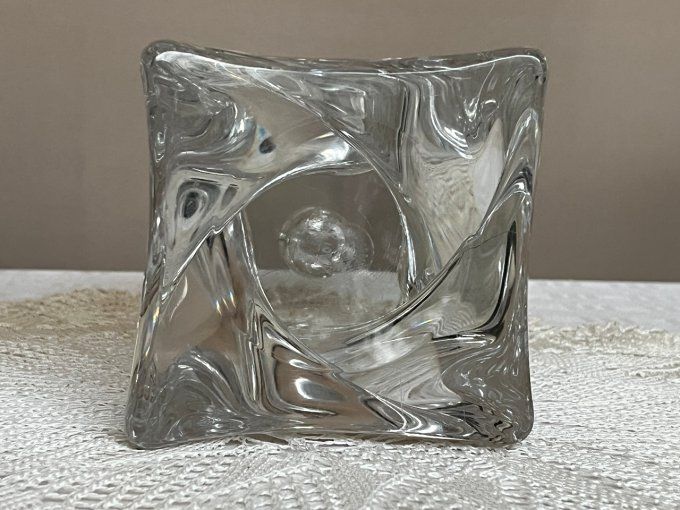 Bougeoir en cristal de la Cristallerie de Lorraine
