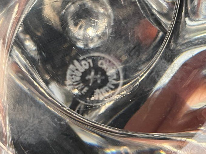 Bougeoir en cristal de la Cristallerie de Lorraine