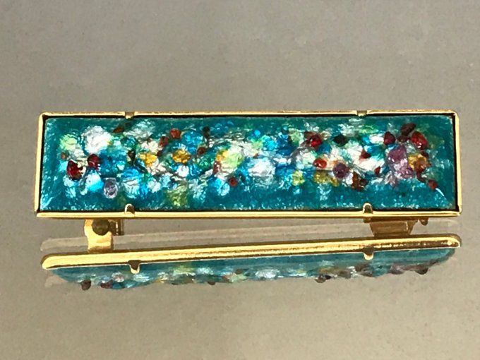 Broche et pendentif, multicouleurs