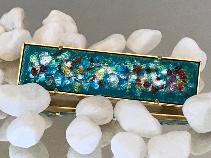 Broche et pendentif, multicouleurs