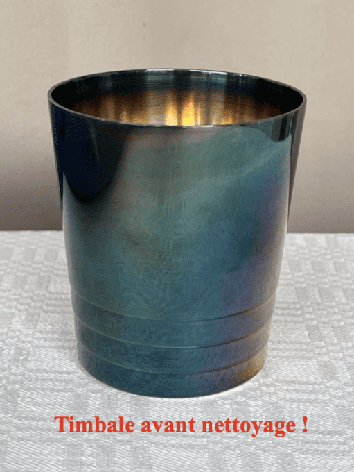 Timbale de baptême vintage Christofle en métal argenté (1935-1967)