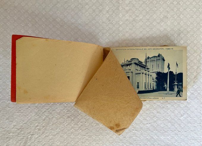 Carnet de 16 cartes postales, Album souvenir, Exposition des arts décoratifs, Paris 1925
