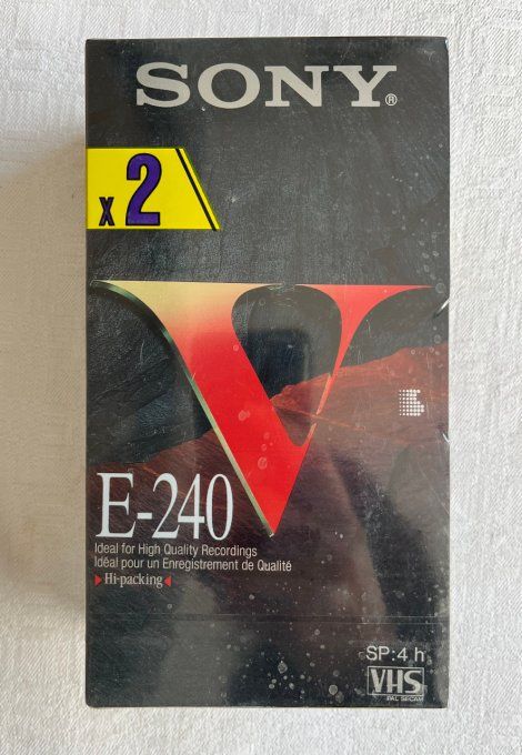 Cassettes vidéo VHS vintage, neuves sous cello, nombreuses durées aux choix
