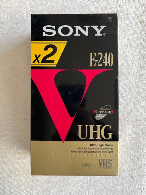 Cassettes vidéo VHS vintage, neuves sous cello, nombreuses durées aux choix