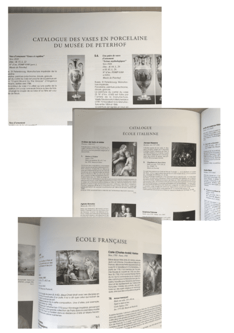 Catalogue, Les grands peintres européens dans les musées Russes, Collection des palais impériaux
