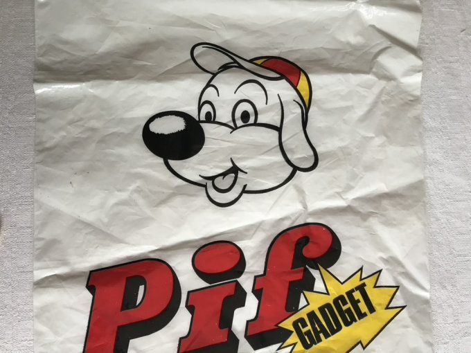 Poche, sachet plastique + Pince billet Bonne fête Papa, PIF Gadget