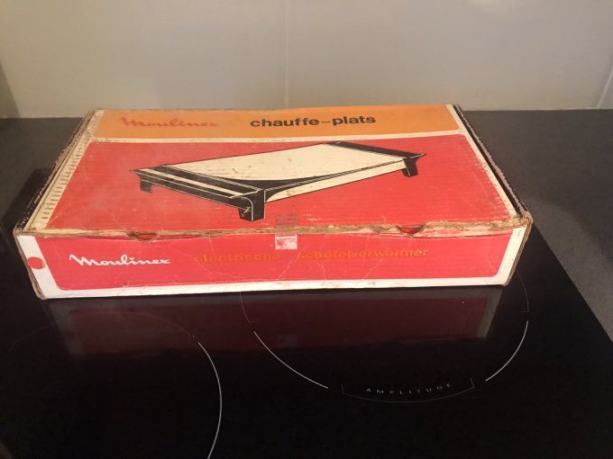 Chauffe plats Moulinex, vintage, année 70, avec boite d'origine