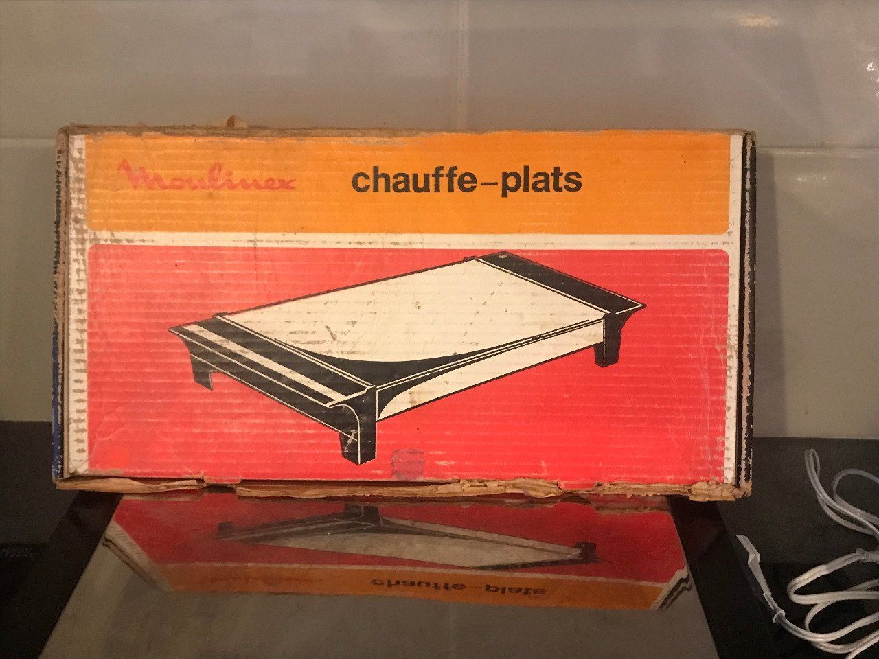 Chauffe plats Moulinex, vintage, année 70, avec boite d'origine