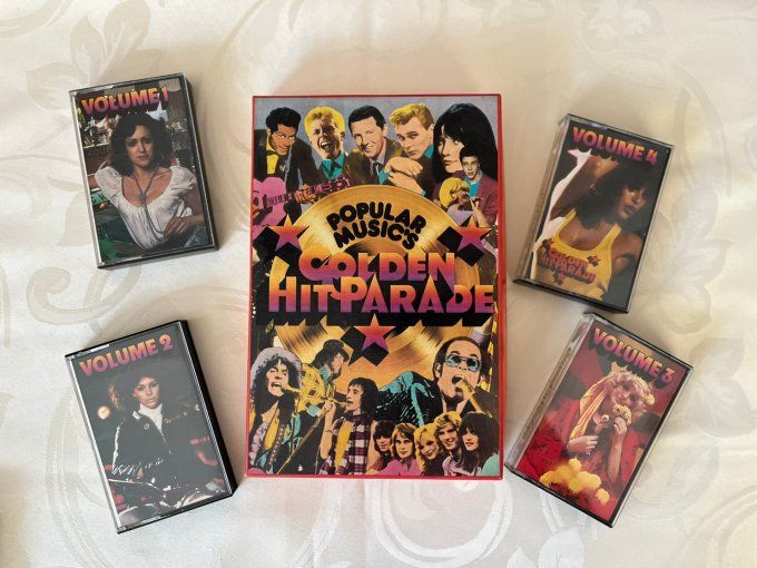 Coffret audio, 4 cassettes Golden Hit Parade, Vintage, 1979