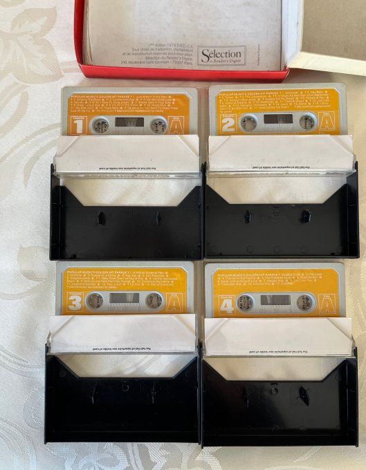 Coffret audio, 4 cassettes Golden Hit Parade, Vintage, 1979
