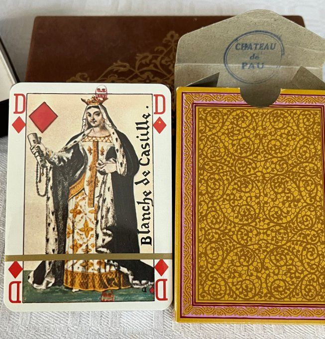 Coffret de 2 jeux de cartes à jouer Grimaud Les Rois et Dames de France, Neuf