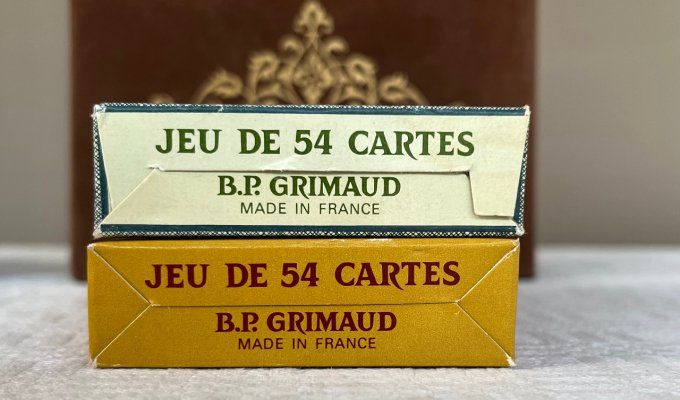 Coffret de 2 jeux de cartes à jouer Grimaud Les Rois et Dames de France, Neuf