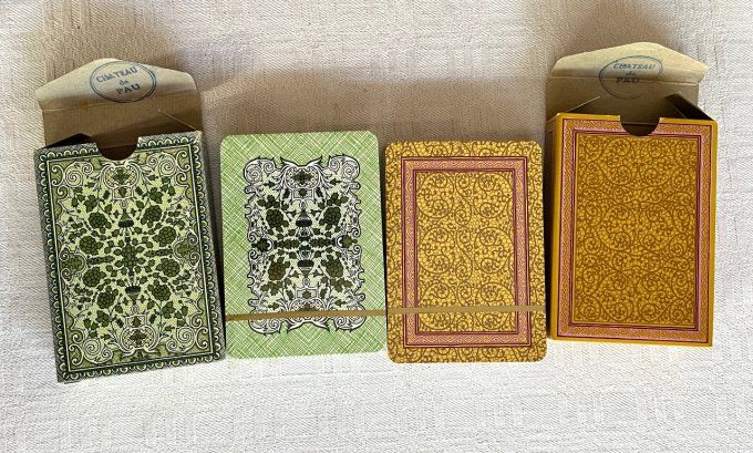 Coffret de 2 jeux de cartes à jouer Grimaud Les Rois et Dames de France, Neuf