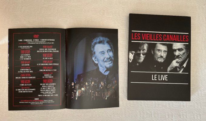 Coffret, L'album Live,  2 CD et 1 DVD reprenant le concert des Vieilles Canailles
