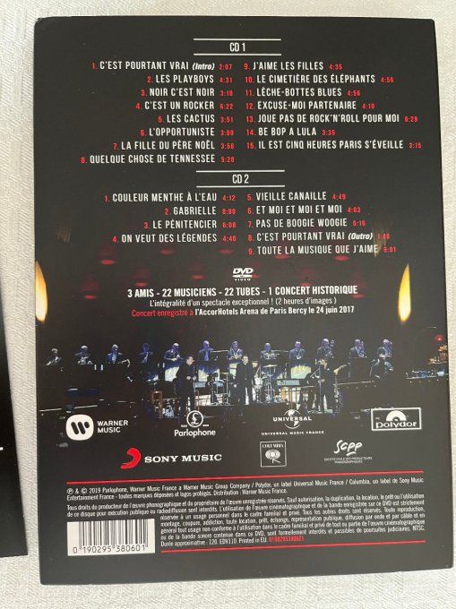 Coffret, L'album Live,  2 CD et 1 DVD reprenant le concert des Vieilles Canailles