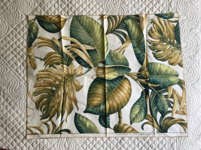 Coupon de tissu d'ameublement, Brunschwig & Fils, modèle Islamorada, Neuf